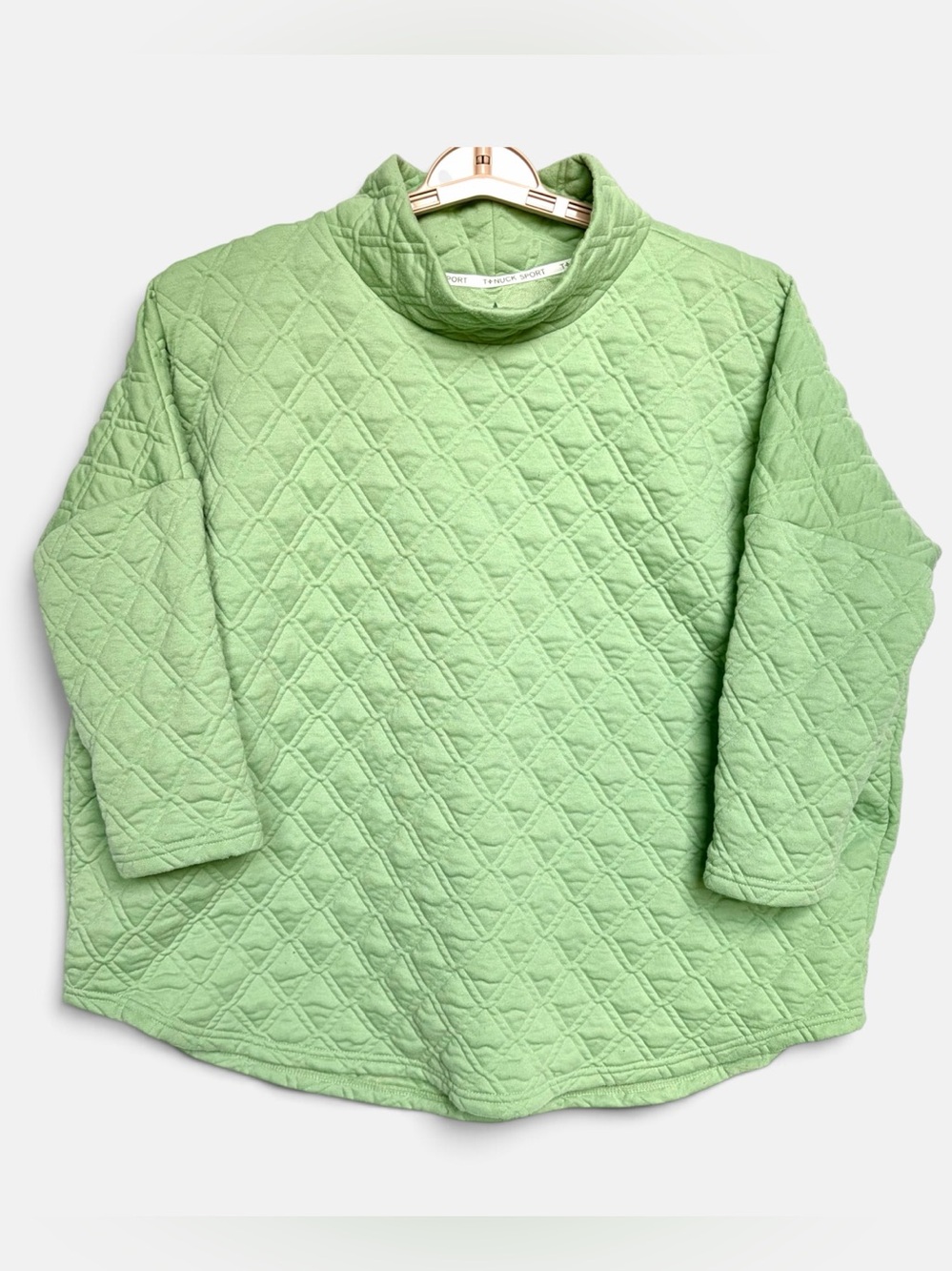 Tuckernuck Tnuck Sport Green Quilted Funnel Ally Swing Sweatshirt XL XXL Sport